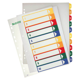 Artikelbild 1 für AKTION: LEITZ Ordnerregister 1293 DIN A4 Vollformat, Überbreite 1-10 farbig 10-teilig, 1 Satz mit Prämie nach Registrierung, Artikelnummer 614487