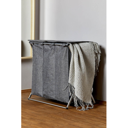 Artikelbild 8 für WENKO Wäschesortierer Trio Top grau, Artikelnummer 531174