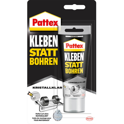 Artikelbild 6 für Pattex Kleben statt Bohren Kristallklar Montagekleber 90,0 g, Artikelnummer 732463