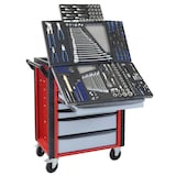 Artikelbild 1 für ADB HQ Werkstattwagen befüllt schwarz 7 Schubladen, Artikelnummer 892354