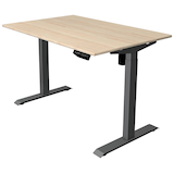 Artikelbild 1 für Kerkmann Move 1 elektrisch höhenverstellbarer Schreibtisch ahorn rechteckig, T-Fuß-Gestell grau 120,0 x 80,0 cm, Artikelnummer 488282