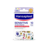 Artikelbild 1 für Hansaplast Wundverband Pflaster SENSITIVE KIDS 48709 bunt 60 x 70 mm, 10 St., Artikelnummer 577373