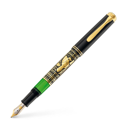 Artikelbild 2 für Pelikan Toledo M700 Kolbenfüller schwarz-gold F (fein), Artikelnummer 411350