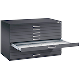 Artikelbild 1 für CP 7100 Planschrank schwarzgrau 10 Schubladen 110,0 x 76,5 x 76,0 cm, Artikelnummer 682144