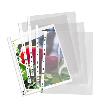Artikelbild 2 für 100 office discount Prospekthüllen DIN A4 transparent genarbt 0,08 mm, Artikelnummer 540005