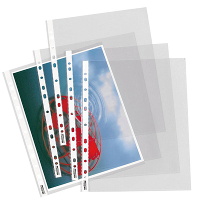 Artikelbild 2 für 100 office discount Prospekthüllen DIN A4 glasklar glatt 0,08 mm, Artikelnummer 540351