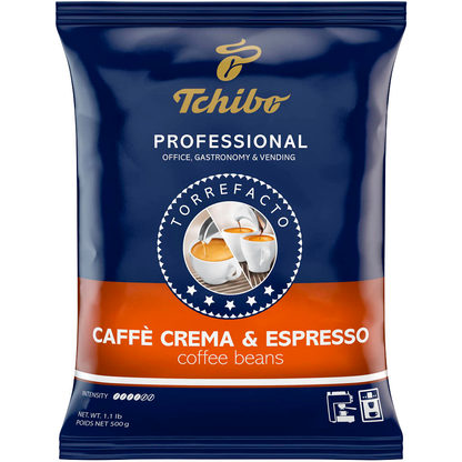 Artikelbild 2 für Tchibo PROFESSIONAL CAFFÈ CREMA & ESPRESSO Kaffeebohnen, Arabica- und Robustabohnen kräftig, 500,0 g, Artikelnummer 909015