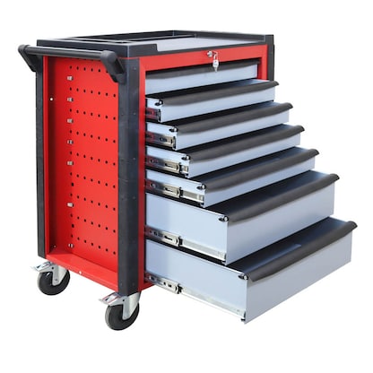 Artikelbild 3 für ADB HQ Werkstattwagen befüllt schwarz 7 Schubladen, Artikelnummer 892354