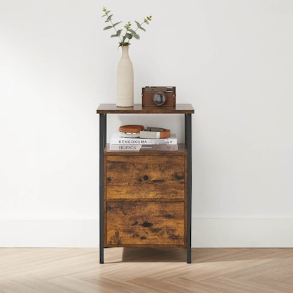 Artikelbild 5 für VASAGLE Nachttisch braun 38,0 x 28,0 x 60,0 cm, Artikelnummer 438449