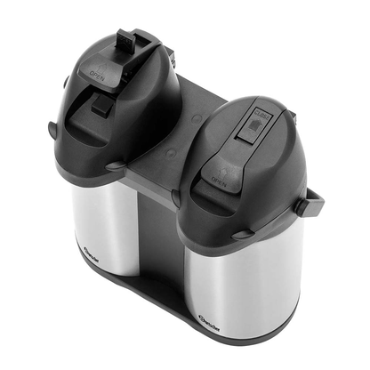 Artikelbild 3 für Bartscher Isolierkannen Duo 1,9L-ST schwarz, silber 2x 1,9 l, Artikelnummer 427058