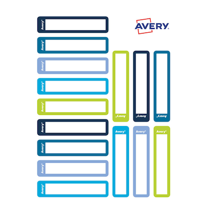 Artikelbild 3 für AVERY Zweckform Stiftetiketten Rahmen, farblich sortiert 10,0 x 50,0 mm, 30 Etiketten, Artikelnummer 588149