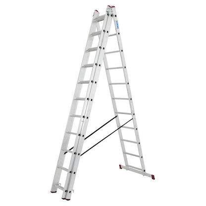 Artikelbild 14 für KRAUSE Vielzweckleiter CORDA silber 3x 11 Sprossen, H: 610,0 cm, Artikelnummer 665289