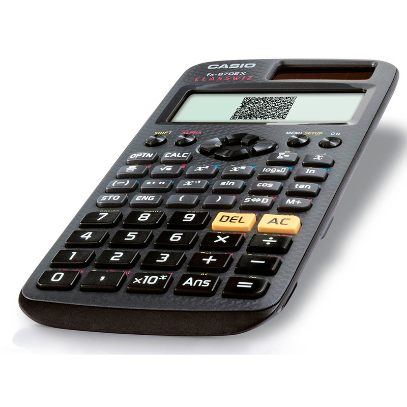 CASIO FX-87DE X Wissenschaftlicher Taschenrechner schwarz office