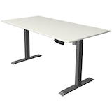 Artikelbild 1 für Kerkmann Move 1 elektrisch höhenverstellbarer Schreibtisch weiß rechteckig, T-Fuß-Gestell grau 160,0 x 80,0 cm, Artikelnummer 488292