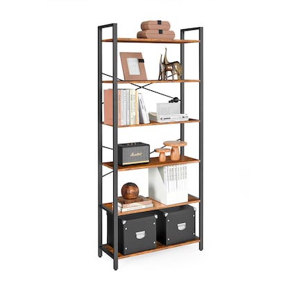 Artikelbild 12 für VASAGLE Bücherregal braun, schwarz 80,0 x 30,0 x 186,0 cm, Artikelnummer 289878