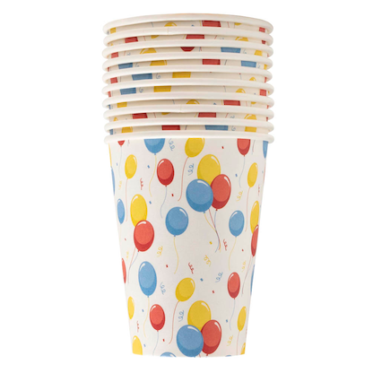 Artikelbild für 10 PROnappe Einweg-Kaffeebecher Ballons 200,0 ml, Artikelnummer 347037