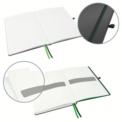 Artikelbild 14 für LEITZ Notizbuch Complete DIN A4 kariert, schwarz Hardcover 160 Seiten, 1 St., Artikelnummer 688166