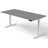 Artikelbild 1 für Kerkmann Move 3 elektrisch höhenverstellbarer Schreibtisch grafit rechteckig, T-Fuß-Gestell weiß 180,0 x 80,0 cm, Artikelnummer 574703