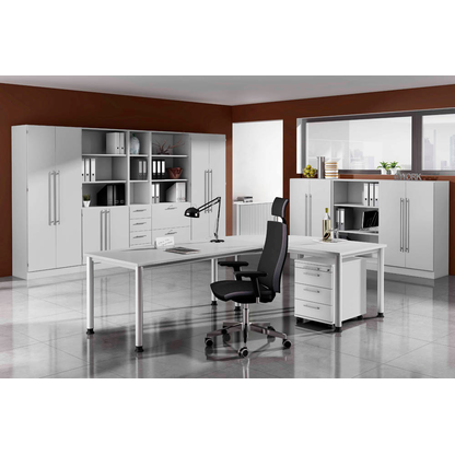 Artikelbild 4 für HAMMERBACHER Regalschrank Orbis, V7300/5/5/RE lichtgrau 80,0 x 42,0 x 200,4 cm, Artikelnummer 470468