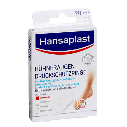 Artikelbild 6 für Hansaplast Hühneraugen-Druckschutzringe 741786 weiß, 20 St., Artikelnummer 148567