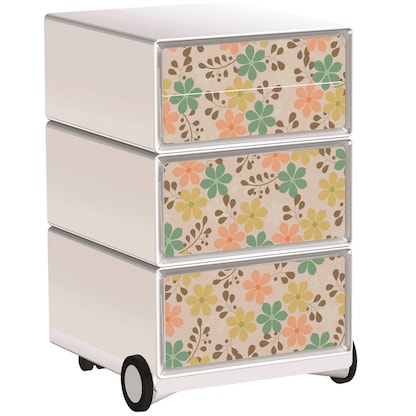 Artikelbild für PAPERFLOW easyBox Garden Factory Rollcontainer weiß, bunt 4 Auszüge 39,0 x 43,6 x 64,2 cm, Artikelnummer 214696