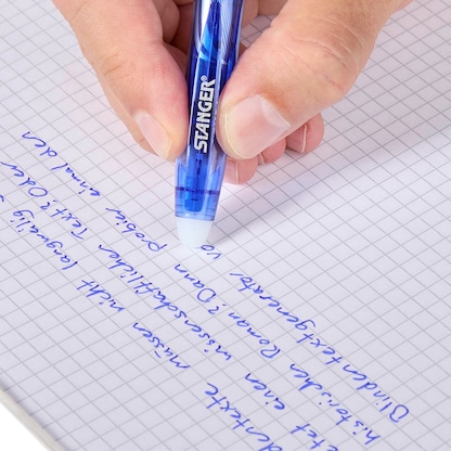 Artikelbild 15 für STANGER Eraser Tintenroller-Set rot, blau, schwarz 0,7 mm, Schreibfarbe: farbsortiert, 3 St., Artikelnummer 386138