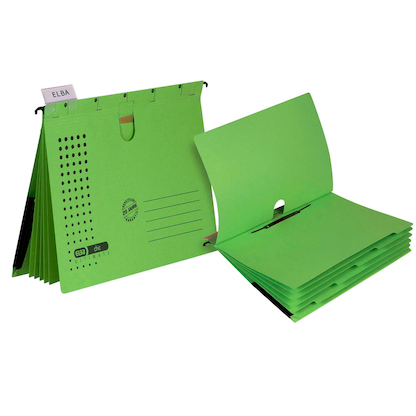 Artikelbild 2 für 5 ELBA Personalhefter chic ULTIMATE Karton grün 5 x kaufmännische Heftung, Artikelnummer 796250