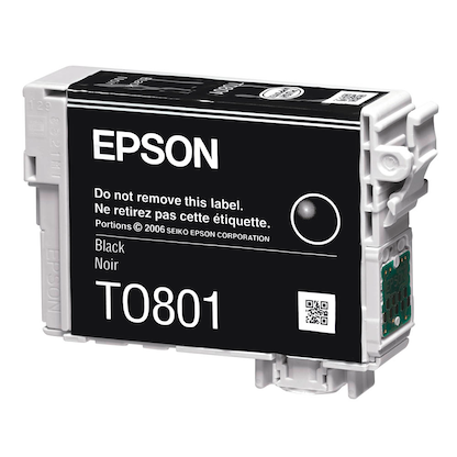 Artikelbild 2 für EPSON T0801 schwarz Druckerpatrone, Artikelnummer 868315