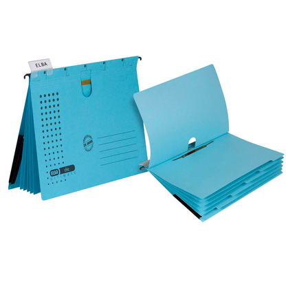 Artikelbild 2 für 5 ELBA Personalhefter chic ULTIMATE Karton blau 5 x kaufmännische Heftung, Artikelnummer 796268