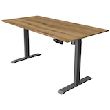 Artikelbild 1 für Kerkmann Move 1 elektrisch höhenverstellbarer Schreibtisch eiche rechteckig, T-Fuß-Gestell grau 160,0 x 80,0 cm, Artikelnummer 487993