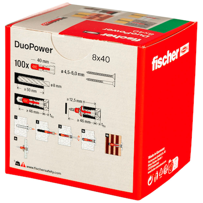 Artikelbild 3 für fischer DuoPower 8x40 2K 535455 Universaldübel Ø 8 mm x 40 mm, 100 St., Artikelnummer 479879