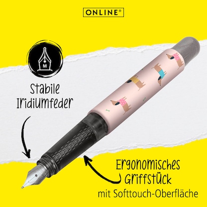 Artikelbild 2 für ONLINE® College Dackel Patronenfüller mehrfarbig M (mittel), Artikelnummer 616936