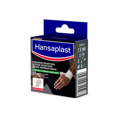Artikelbild 13 für Hansaplast Tape ROBUSTES SPORTTAPE 48421 weiß 2,5 cm x 10,0 m, 1 Rolle, Artikelnummer 578217