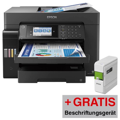 Artikelbild 20 für AKTION: EPSON EcoTank ET-16655 4 in 1 Tintenstrahl-Multifunktionsdrucker schwarz + GRATIS EPSON Beschriftungsgerät LW-C410 mit 150 Euro CashBack, Artikelnummer 648859