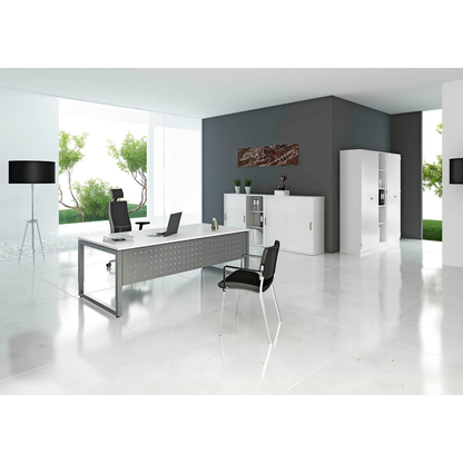 Artikelbild 4 für HAMMERBACHER Schiebetürenschrank Unni SE1, V1753S/W/W/SG weiß 2 Fachböden 120,0 x 40,0 x 110,0 cm, Artikelnummer 402798