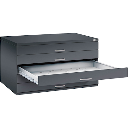 Artikelbild für CP 7200 Planschrank schwarzgrau 5 Schubladen 135,0 x 96,0 x 76,0 cm, Artikelnummer 682373
