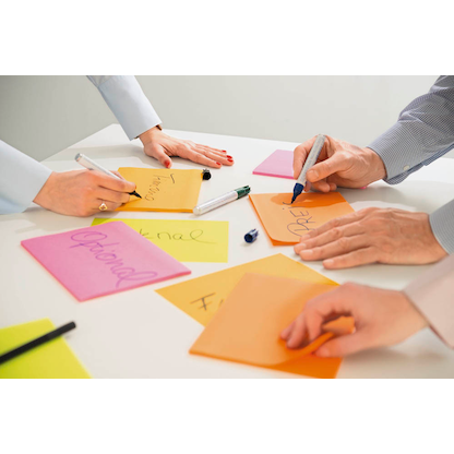 Artikelbild 5 für Post-it® Super Sticky Meeting Notes Haftnotizen extrastark 6845-SSP farbsortiert, 4 Blöcke, Artikelnummer 128140