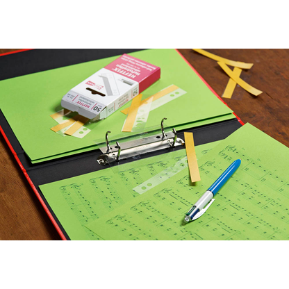 Artikelbild 6 für 50 VELOFLEX Heftstreifen, selbstklebend HEFTFIX® 50er transparent Kunststoff, Artikelnummer 494591