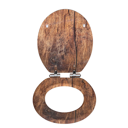 Artikelbild 2 für WENKO WC-Sitz Rustic braun, Artikelnummer 815144