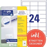 Artikelbild 1 für 720 AVERY Zweckform Etiketten 6172 weiß 64,6 x 33,8 mm, Artikelnummer 123216