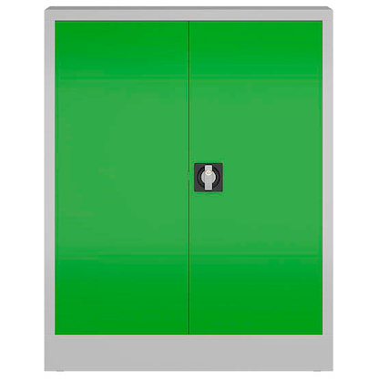 Artikelbild 3 für ClassiX Metallschrank X-530315 lichtgrau, gelbgrün 80,0 x 38,0 x 100,0 cm, aufgebaut, Artikelnummer 182277