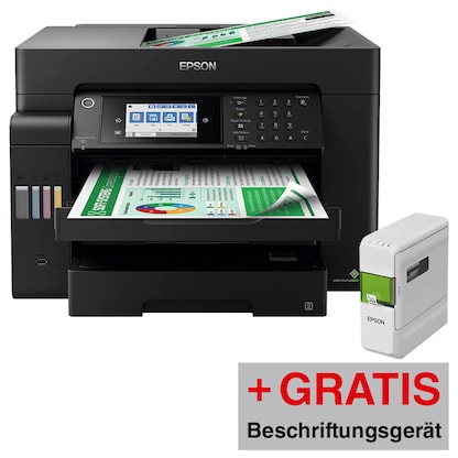 Artikelbild 23 für AKTION: EPSON EcoTank ET-16605 4 in 1 Tintenstrahl-Multifunktionsdrucker schwarz + GRATIS EPSON Beschriftungsgerät LW-C410 mit 100 Euro CashBack, Artikelnummer 648869