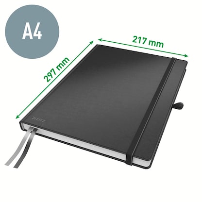 Artikelbild 3 für LEITZ Notizbuch Complete DIN A4 kariert, schwarz Hardcover 160 Seiten, 1 St., Artikelnummer 688166