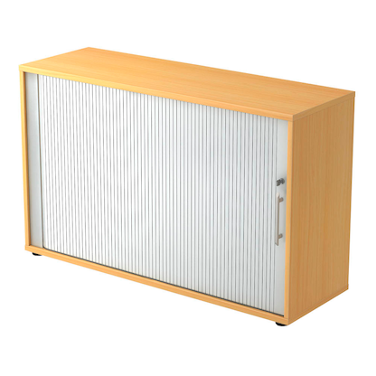 Artikelbild 10 für HAMMERBACHER Rollladenschrank buche, silber 1 Fachboden 120,0 x 40,0 x 74,8 cm, Artikelnummer 195711