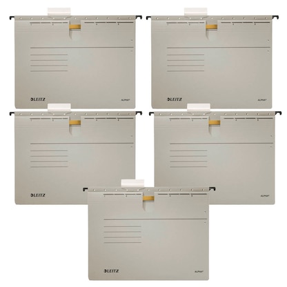 Artikelbild für AKTION: 5 LEITZ Hängehefter ALPHA® 1984 Karton grau 1 x kaufmännische Heftung mit Prämie nach Registrierung, Artikelnummer 322141