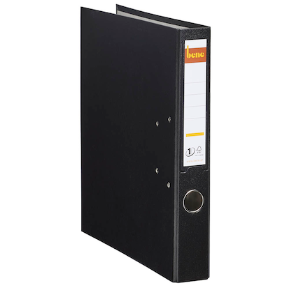 Artikelbild 6 für AKTION: bene No.1 POWER Ordner schwarz Kunststoff 4,5 cm DIN A4, Artikelnummer 990127