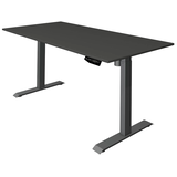 Artikelbild 1 für Kerkmann Move 1 elektrisch höhenverstellbarer Schreibtisch anthrazit rechteckig, T-Fuß-Gestell grau 160,0 x 80,0 cm, Artikelnummer 488423