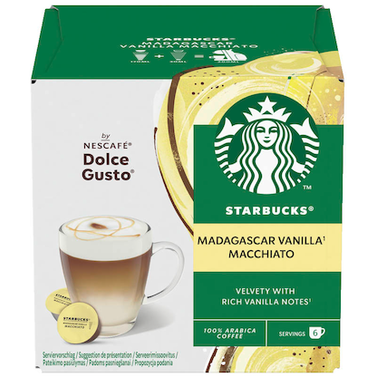 Artikelbild 2 für NESCAFÉ DOLCE GUSTO® STARBUCKS® Macciato Madagascar Vanilla Kaffeekapseln, mild, 6 Portionen, Artikelnummer 613259