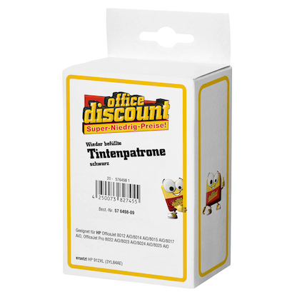 Artikelbild 4 für office discount schwarz Druckerpatrone kompatibel zu HP 912XL (3YL84AE), Artikelnummer 576498