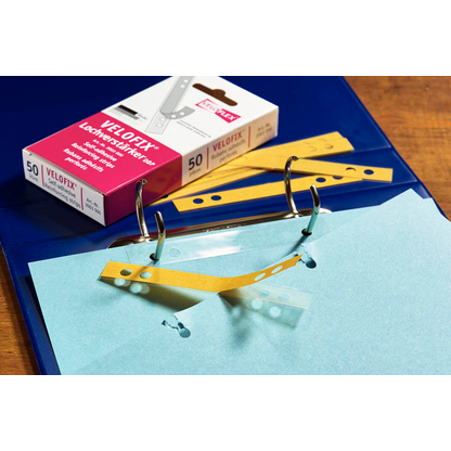 Artikelbild 5 für 50 VELOFLEX Lochverstärker VELOFIX® glasklar, Artikelnummer 494518